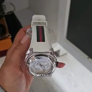 Gucci | Accessories | Gucci Cream And Silver Timepiece  display picture 3